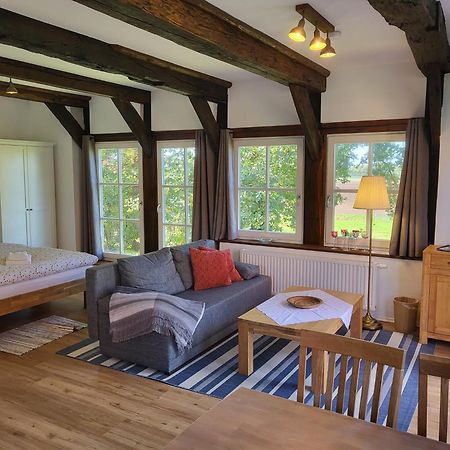 Ferienwohnung Altes Backhaus Bauernhof Vogel Rohrsen Exterior foto