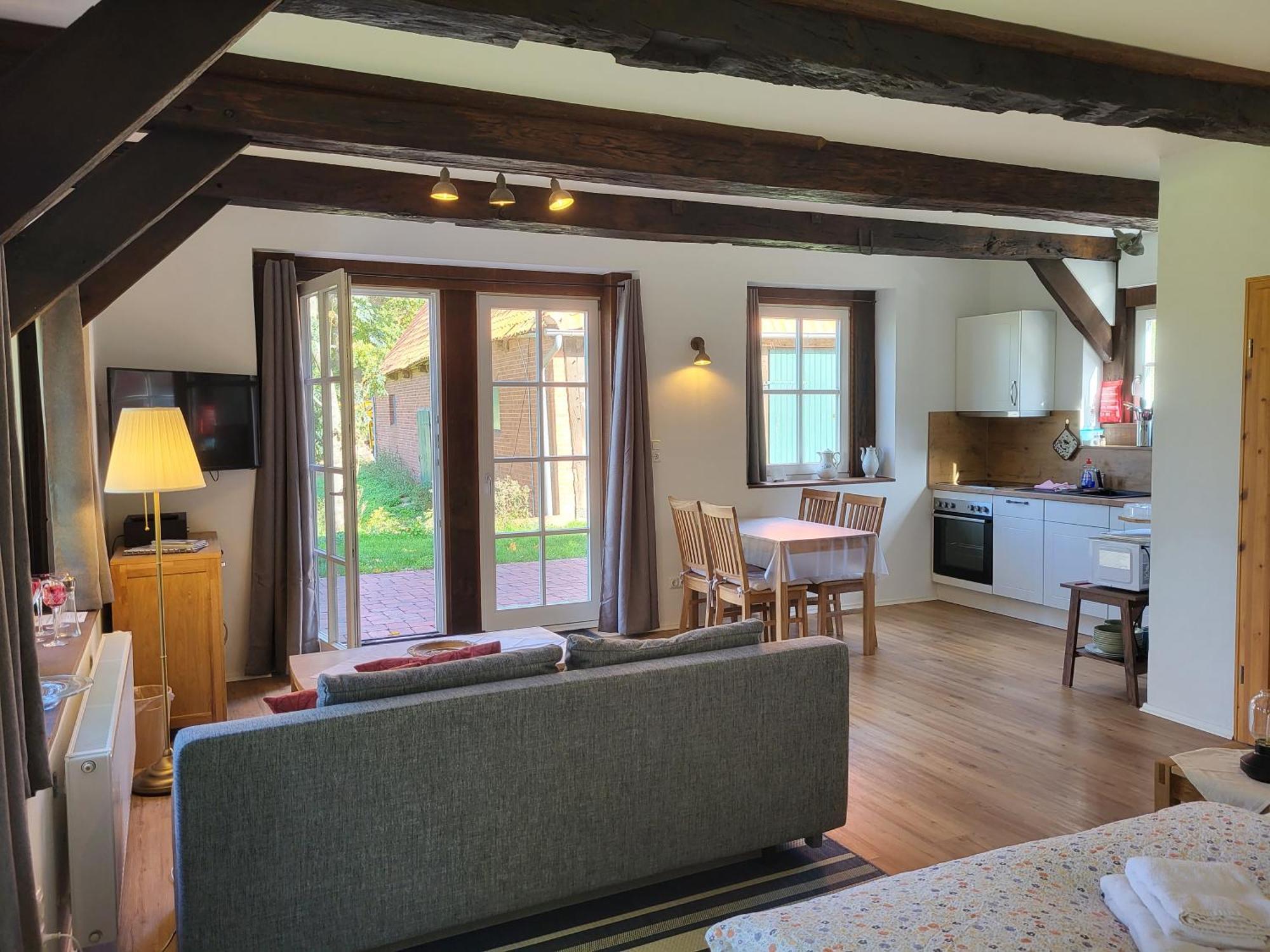 Ferienwohnung Altes Backhaus Bauernhof Vogel Rohrsen Exterior foto