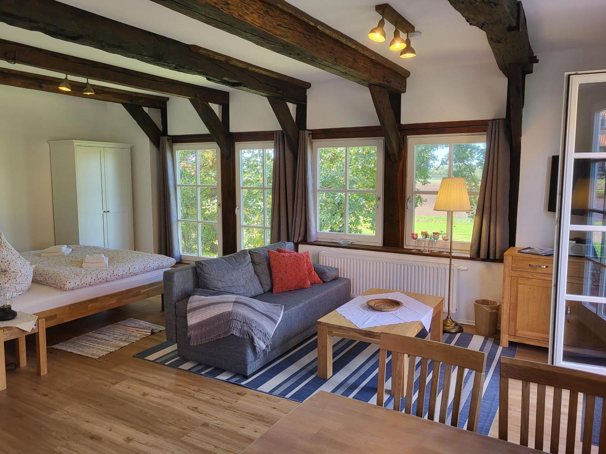 Ferienwohnung Altes Backhaus Bauernhof Vogel Rohrsen Exterior foto